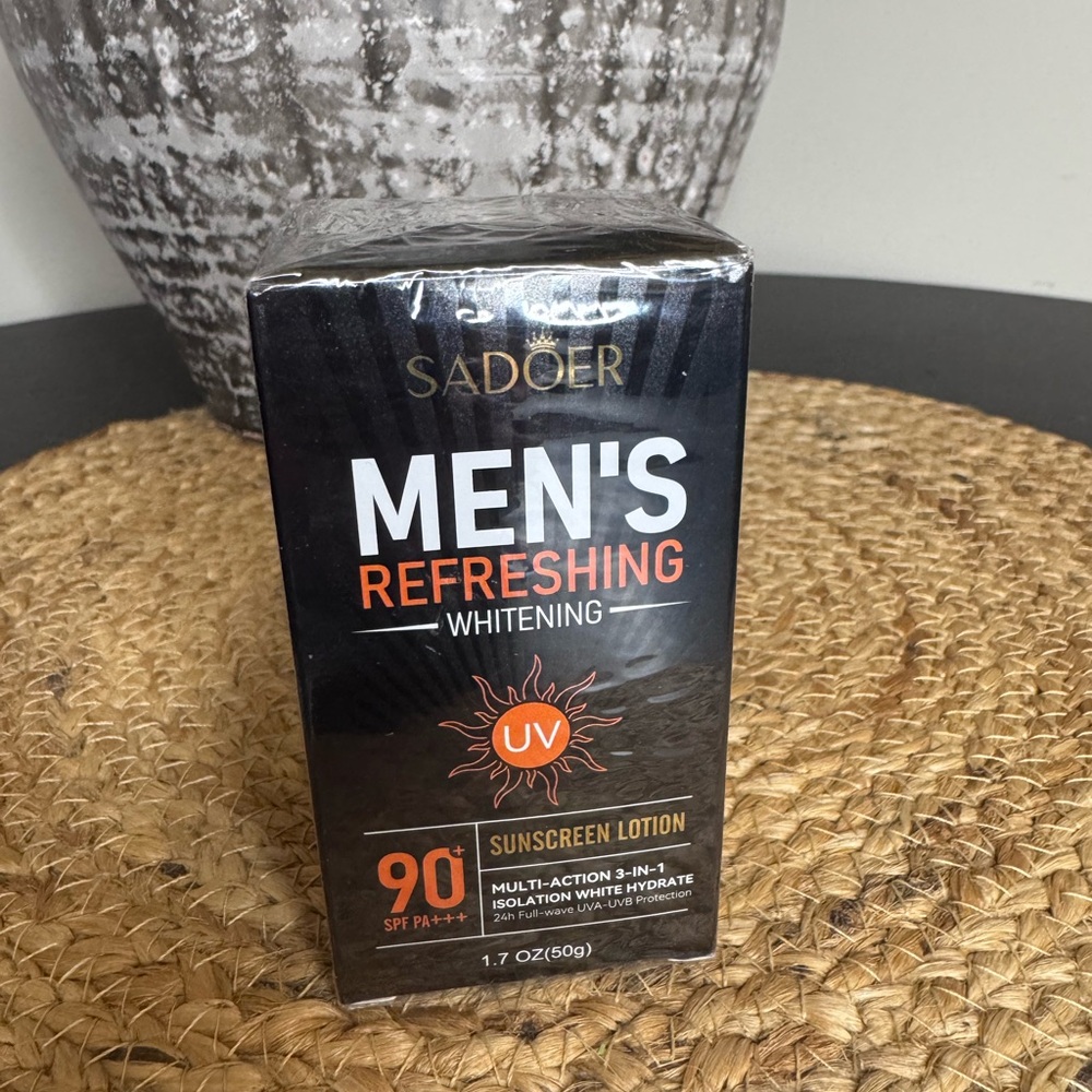 Sadoer Men’s Sunscreen Lotion SPF 90+ PA+++ 1.7 oz New Sealed